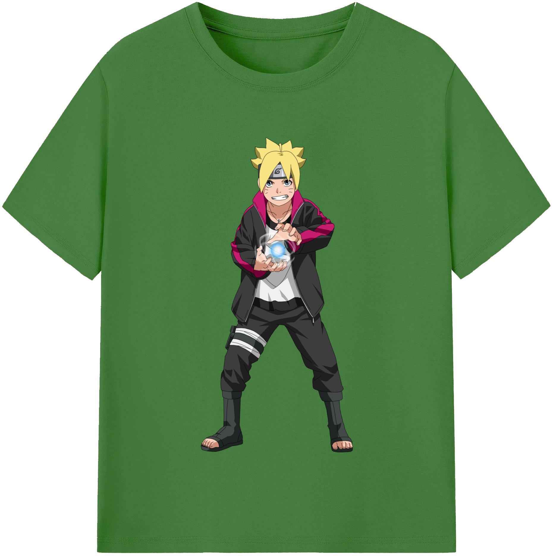 （画像用） NARUTO -ナルト- うずまき ボルト Uzumaki Boruto レディースカジュアルプリントTシャツ（綿100％）